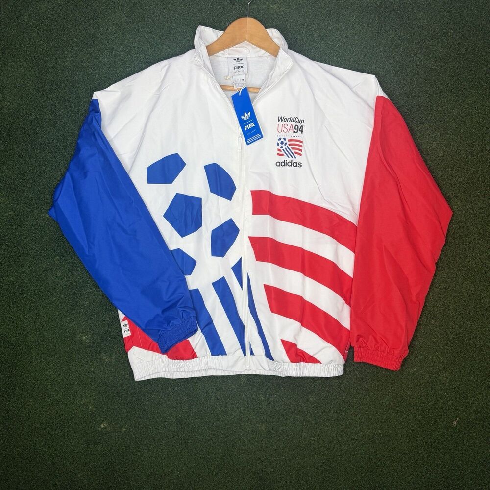 Sz S adidas Originals Classic USA World Cup 94 KC5442 Retro Jacket Men’s